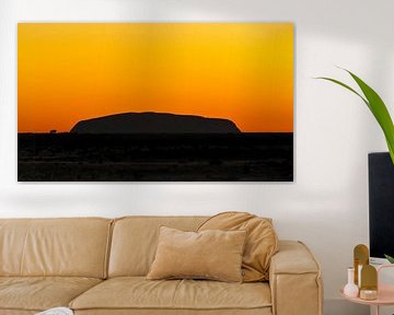 Sunset at Uluru, Australia by Rietje Bulthuis