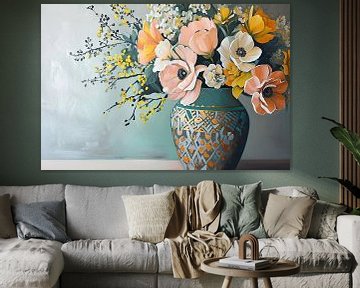 Bloemenpracht | Art floral moderne sur Blikvanger Schilderijen