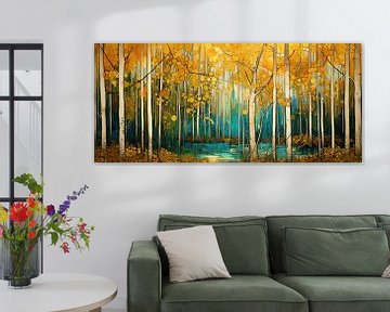 Symphonie d'automne sur Peinture Abstraite