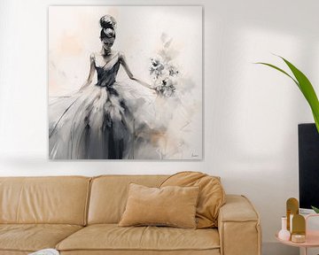 Ballerina in neutral colours by Lauri Creates