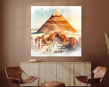 Piramide van Cheops (Egypte) van Digital Art Nederland