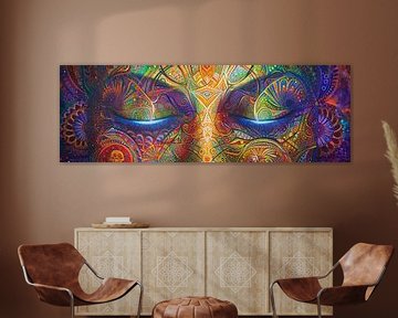 Peinture spirituelle : Danse des yeux fermés sur Surreal Media