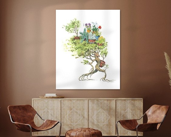 Example of the artwork in a room