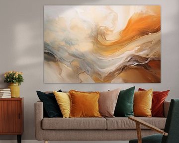 Modern abstract in earth tones by Studio Allee