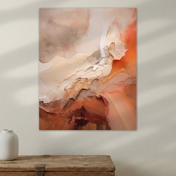 Modern abstract in aardetinten van Studio Allee