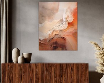 Modern abstract in earth tones by Studio Allee
