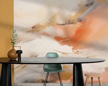 Modern abstract in aardetinten van Studio Allee