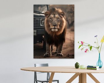 Lion en Afrique V2 sur drdigitaldesign