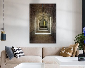 Corridors in an old fortress by Frans Nijland