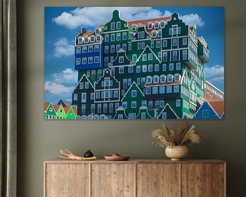 Moderne architectuur gebaseerd op oude cultuur, Zaandam, Nederland van Rietje Bulthuis