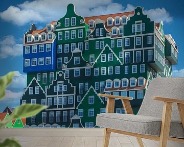 Moderne architectuur gebaseerd op oude cultuur, Zaandam, Nederland