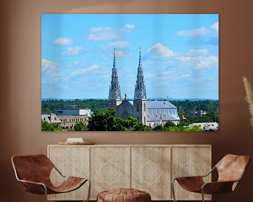 Die Basilika der Kathedrale Notre-Dame in Ottawa von Karel Frielink