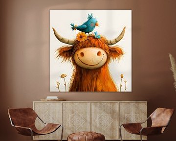 Cute Scottish Highlander by But First Framing
