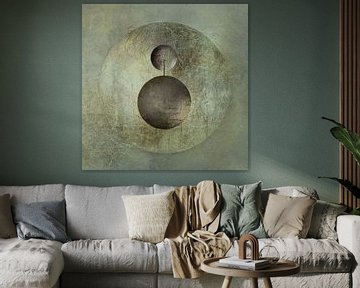 Modern Abstract. Minimalism with Circles. 6 by Alie Ekkelenkamp