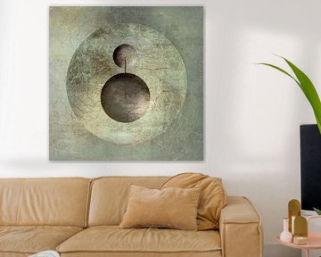 Moderne Abstraktion. Minimalismus mit Kreisen. 4 von Alie Ekkelenkamp