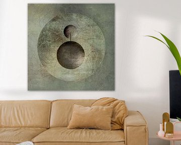 Modern Abstract. Minimalisme met Cirkels. 4 van Alie Ekkelenkamp