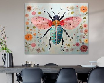 Käfer | Bunter Käfer von Wunderbare Kunst