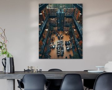 Dans la bibliothèque