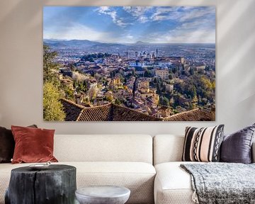 Blick über Bergamo von San Vigilio von Melanie Viola