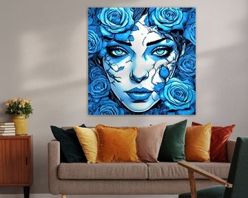 Lady Blue Rose by Quinta Mandala