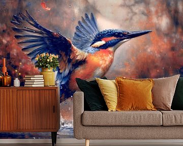 Eisvogel am See von Max Steinwald