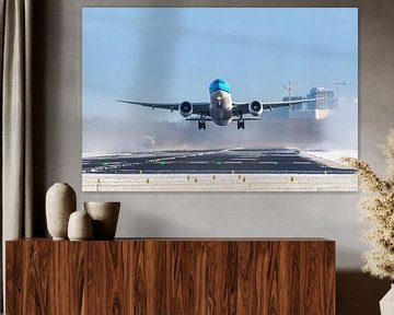 KLM Boeing 777 beim Abflug vom Amsterdamer Flughafen Schiphol von Rutger Smulders