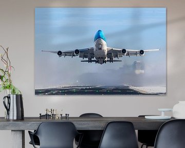 KLM Cargo 747 departing from Amterdam Airport Schiphol by Rutger Smulders