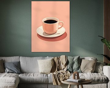 Abstract kopje koffie V4 van drdigitaldesign