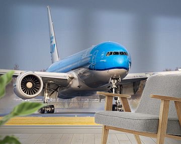 KLM Boeing 777 bei der Landung von Dennis Janssen