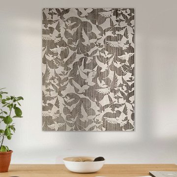 Duiven - beige en bruin van JunoArt