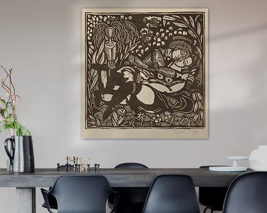 Example of the artwork in a room