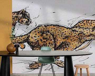 De Cheeta Broeders van Vrolijk Schilderij