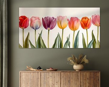 Tulips in Pastel by ByNoukk