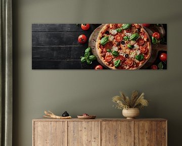 Pizza panorama cuisine italienne sur Digitale Schilderijen