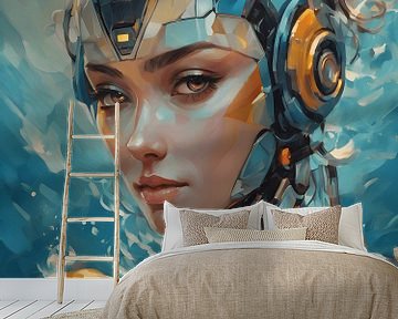 Robot girl by Jolique Arte