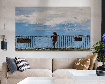 the woman on the bridge