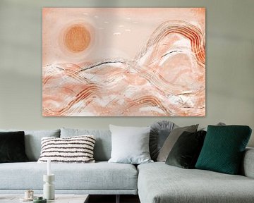 Pastel Peach Sea by Treechild