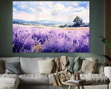 Violette Gelassenheit von Abstraktes Gemälde