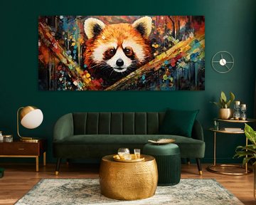 Panda abstrait sur De Mooiste Kunst