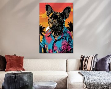 Bulldogge Kunstwerk von Wunderbare Kunst