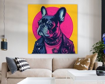 Pop Art Bulldogge von De Mooiste Kunst