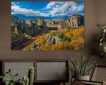 Meteora monasteries in Kalambaka, Greece by Michael Abid