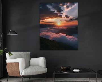 Pieken boven de wolken