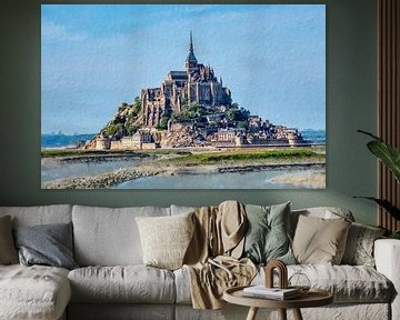 Mont Saint Michel peint numériquement sur Hille Bouma