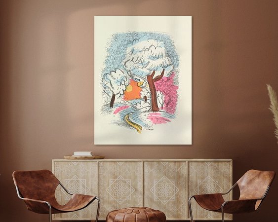 Example of the artwork in a room