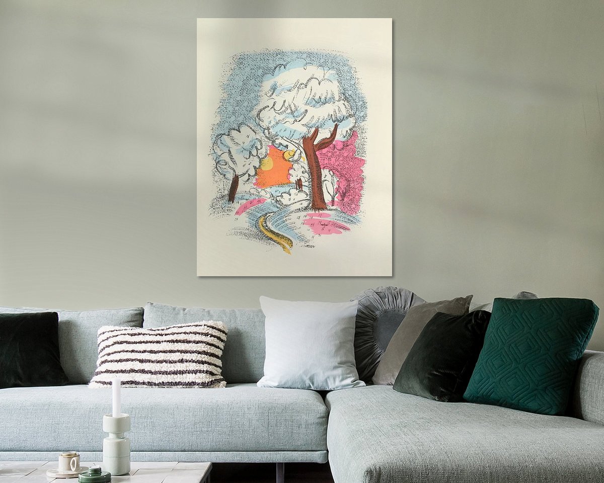 Example of the artwork in a room