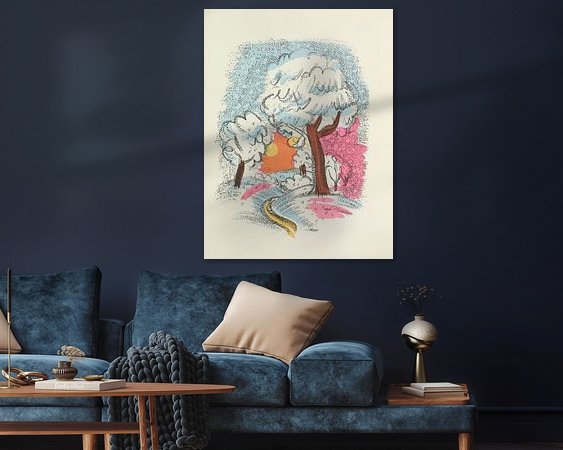 Example of the artwork in a room