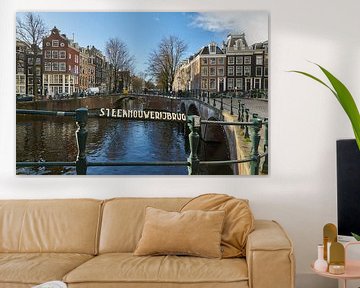 Steenhouwerijbrug in Amsterdam van Ad Jekel