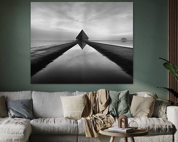 LANDSCHAP 21 ZWART WIT / LOW KEY van AHAI depARTment