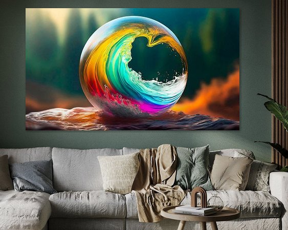 Example of the artwork in a room